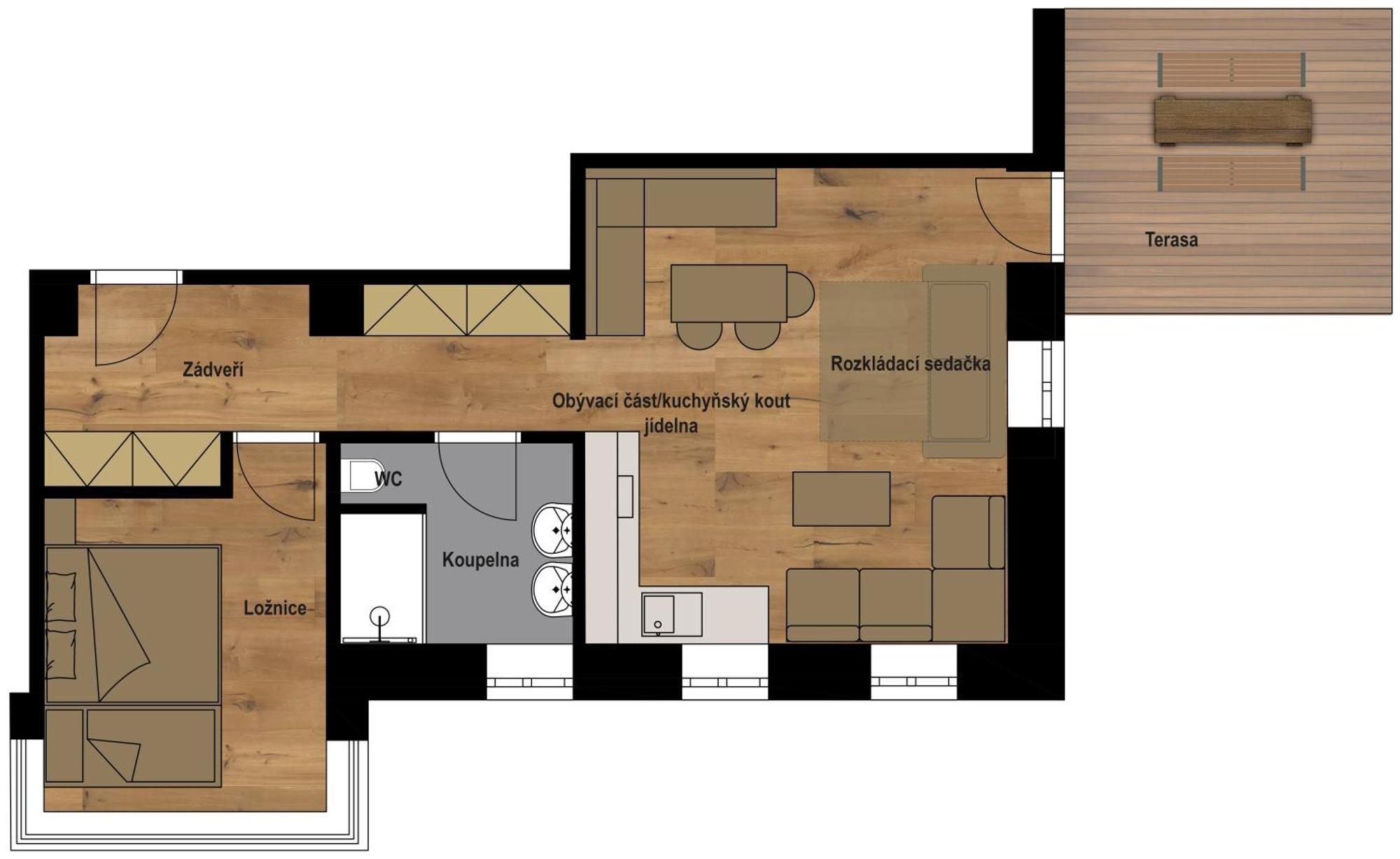 Apartmany Barth Holiday - Rezidence Maj Pec pod Snezkou Rum bild