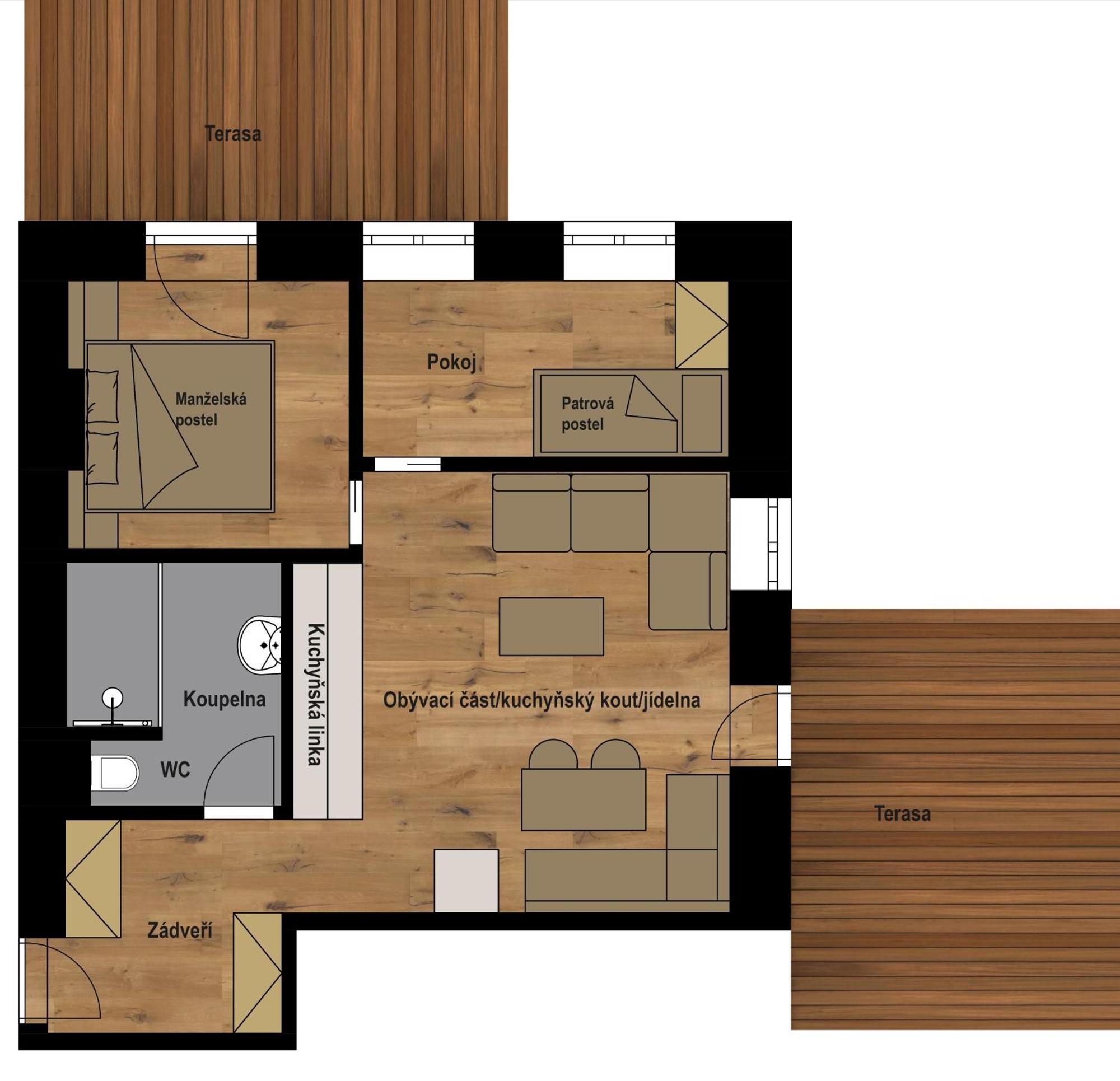 Apartmany Barth Holiday - Rezidence Maj Pec pod Snezkou Rum bild